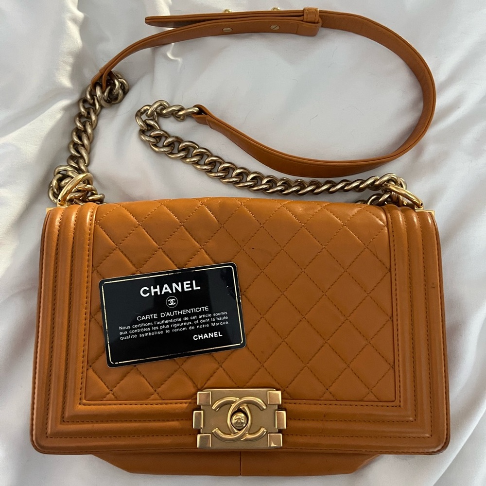 Chanel Caviar Quilted New Medium Boy Flap Purse